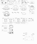 Blower Housing Air Cleaner Muffler Diagram and Parts List for 40H777-0025-G5  Briggs and Stratton Engine
